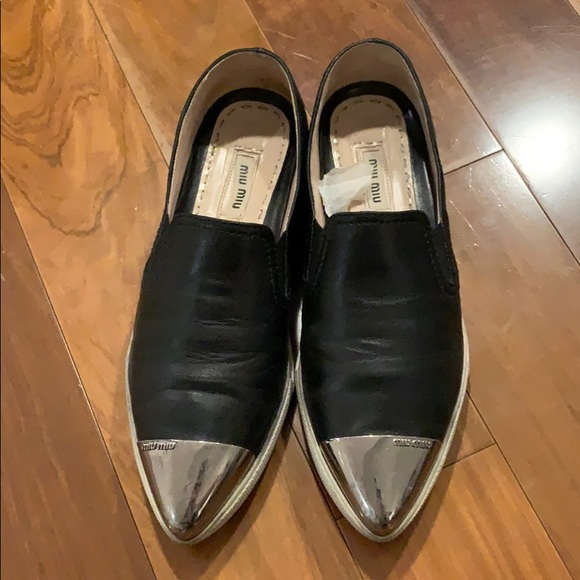 miu miu slip on